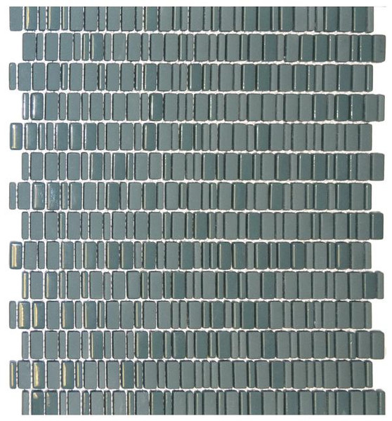 Teal Chiclets Glass Mosaic 12x12 - EACH