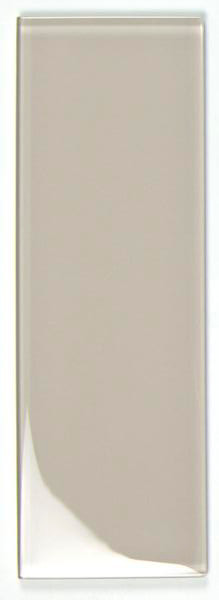 Clear Creme Glass Tile 4x12 - EACH