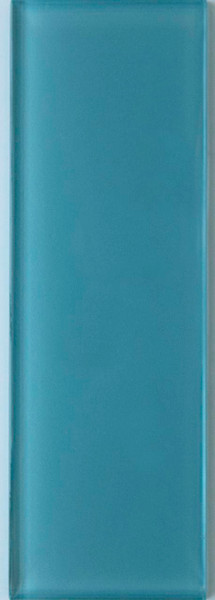 Steel Blue 8 mm Glass Tile 3x9" - EACH