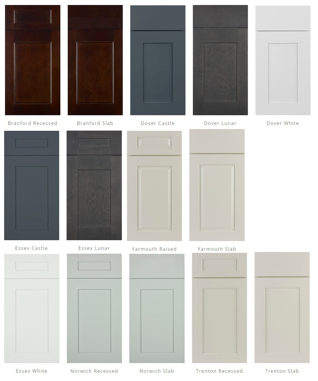JSI Cabinetry door styles