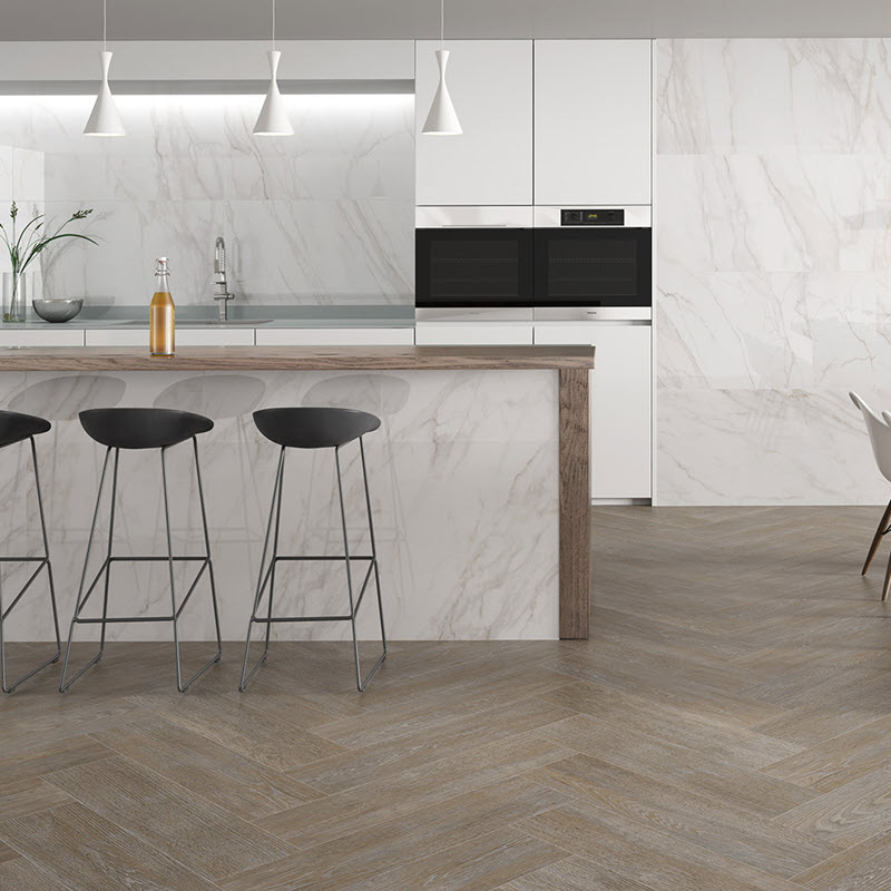 Go herringbone for your floors