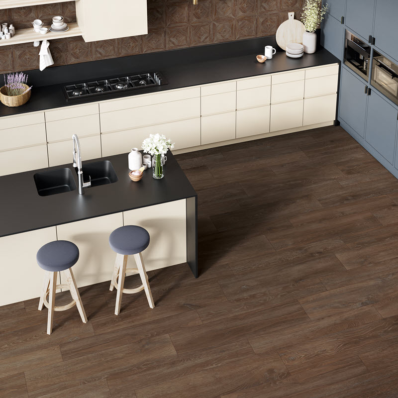 Wood looks on walls and floors