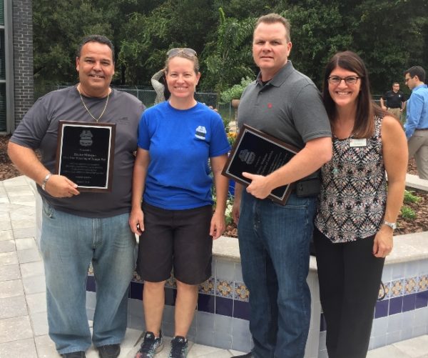 Tile Outlets participated in the creation of the Officer Marrero Memorial Garden in Tampa